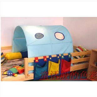 新款儿童床帐篷床幔床上圆顶男女孩上下床装饰公主床围透气防摔