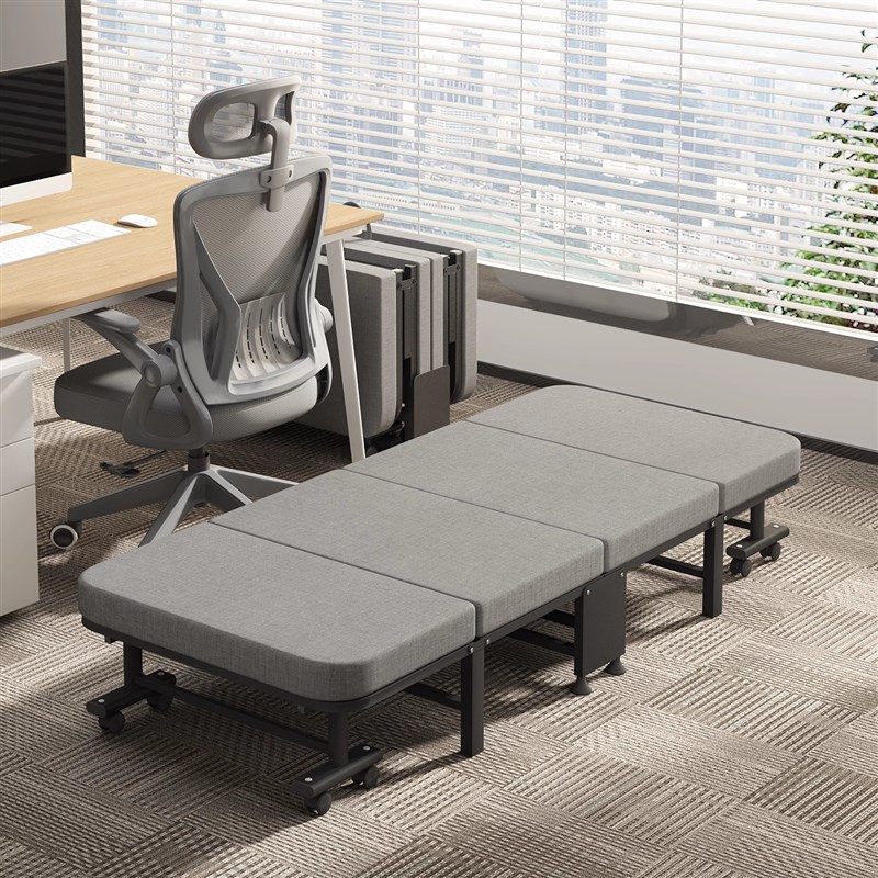 三梦办公室折叠床午休床单人午睡神器躺椅家用便携简易陪护行军床