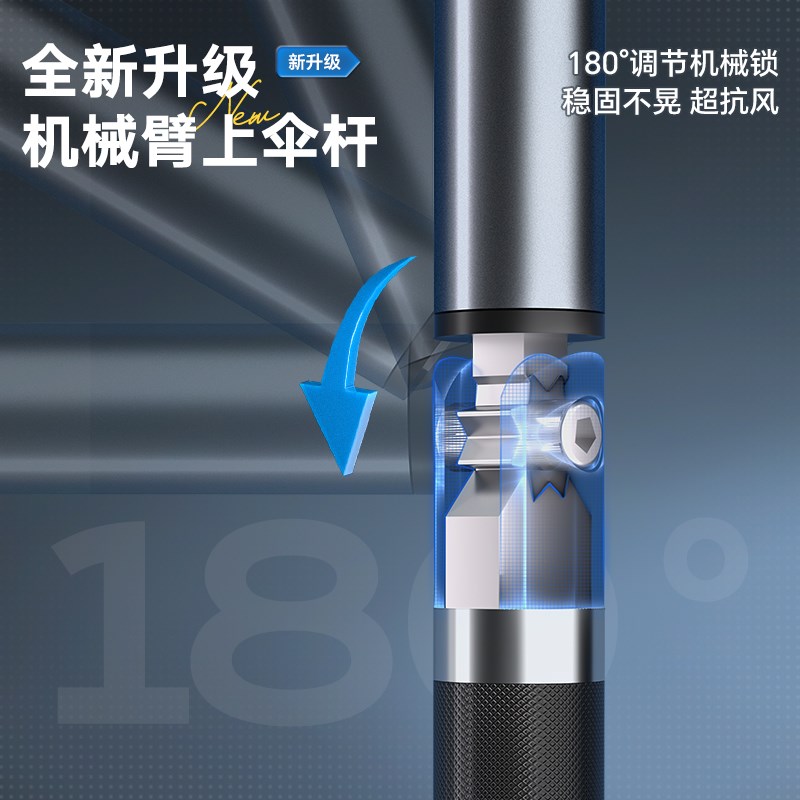 连球钓鱼伞2025新款户外钓鱼遮阳伞拐杖双弯机械臂超强抗风防雨伞