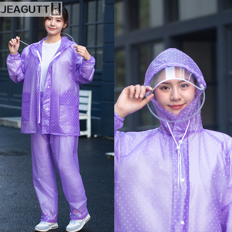 雨衣雨裤套装分体式女款成人长款全身防暴雨电动车防水衣女式雨服