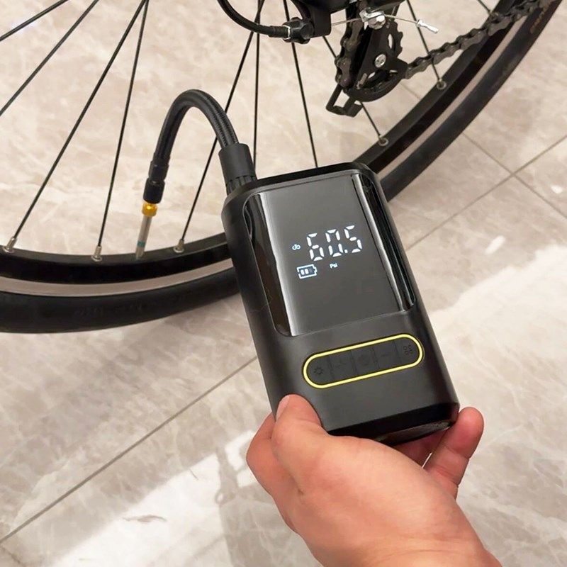 自行车打气筒迷你公路车骑行装备便携电动汽车轮胎充电车载充气泵