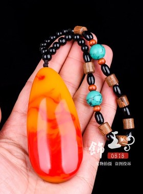 新疆和田玉手把j件吊坠羊脂玉籽料原石把玩件金丝玉原石手玩件挂