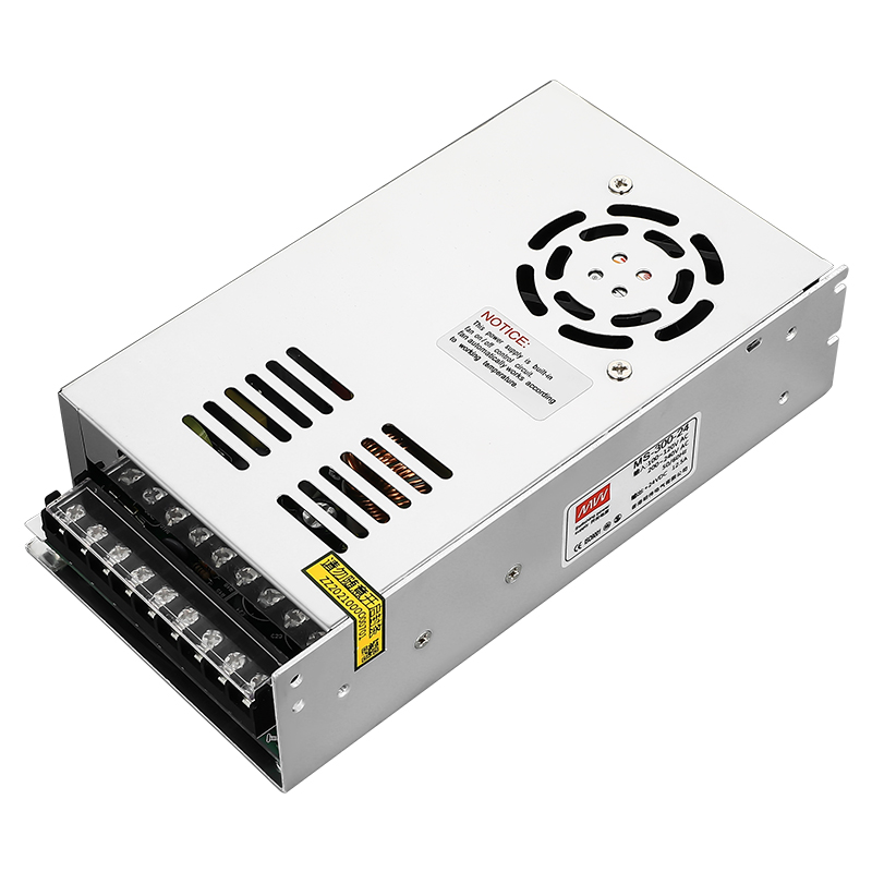 明伟LED开关电源MS-350W-12V 24V 300W监控LED灯带监控交流AC转DC