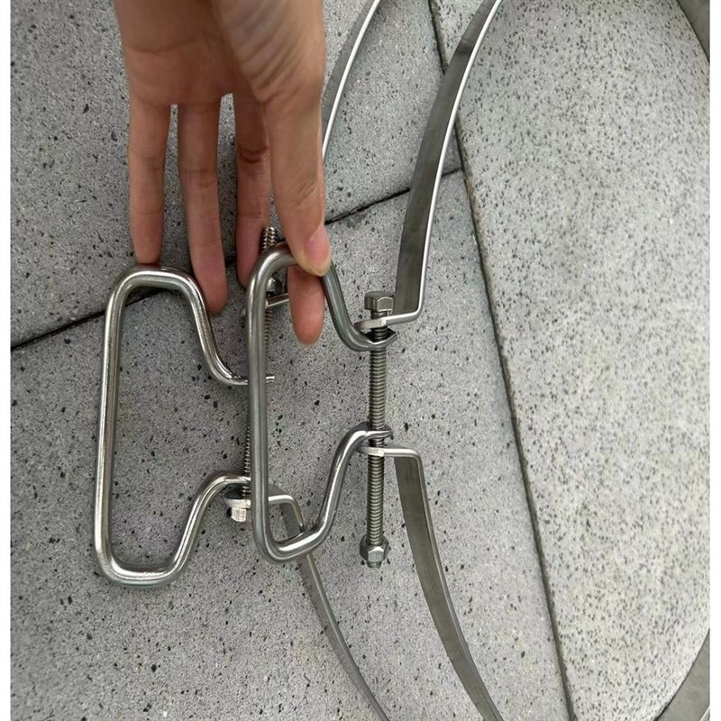 升级加宽加厚304不锈钢菜板钢箍D防裂钢圈菜墩包边紧固圆形砧板箍