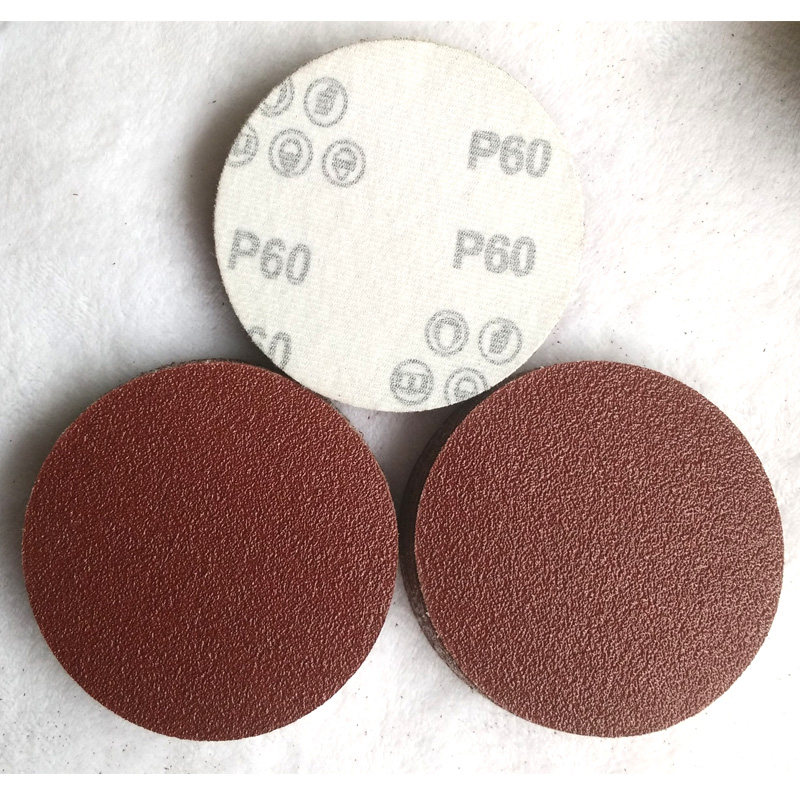 4寸5寸6寸7寸9寸圆形植绒砂纸片手G电钻角磨机自粘式木工沙纸磨片
