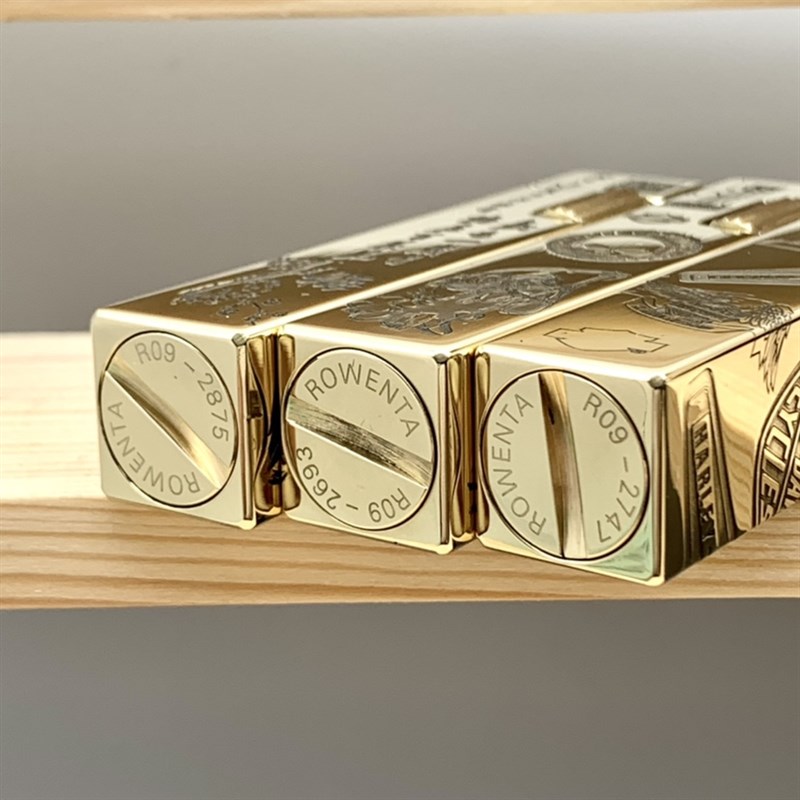 手工黄铜侧滑煤油火机R09四方型精雕刻图款男.士个性便携