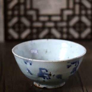 餐具家用青花瓷汤碗陶瓷沙拉泡面吃饭土大碗 老艺人手工制大碗日式