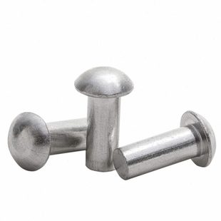 圆头铆钉GB867半圆头实心铝铆钉敲击铝铆钉半圆铆钉¢3¢4¢5¢6