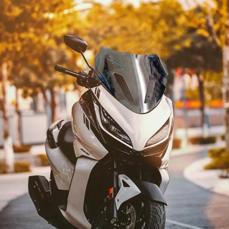 天适用于升仕350E改装风挡竞技挡风运动风镜减短护胸板配件