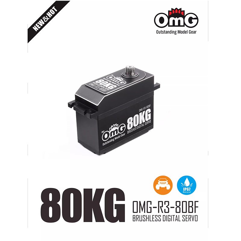 C OMG新品80 100公斤大扭防水无刷数字舵机AMA 1/5大脚车SCX6