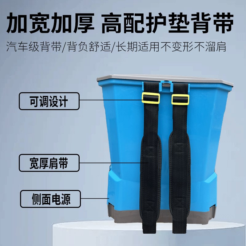 全自动施肥器电动撒化肥机农用多功能播种机鱼塘投饵龙虾饲料新款