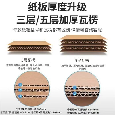 广东省定制各式k纸箱工业快递打包特硬搬家物流三层五层七层