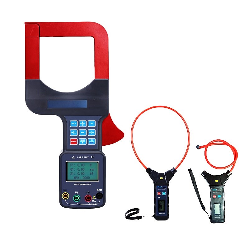 三相钳形功d率电流表ETCR7300A交流柔性6900漏电流相位检测9999A