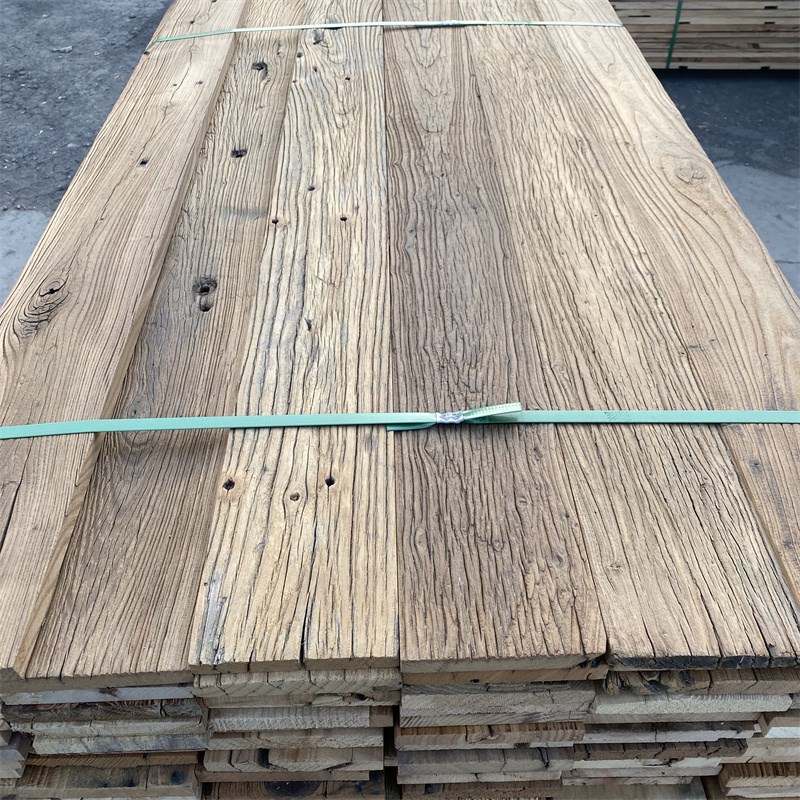 老榆木风化板老木板旧门板护墙板楼梯踏步板拍摄装修X地板民宿定