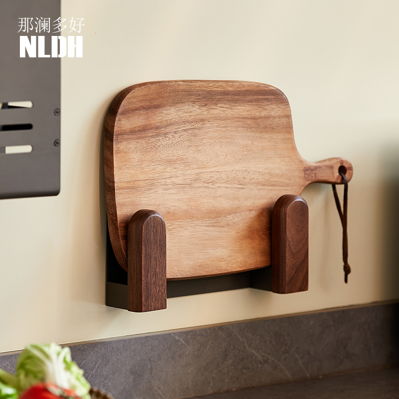 厨房置物架墙上h免打孔收纳神器锅铲架家用壁挂式案板切菜板放置