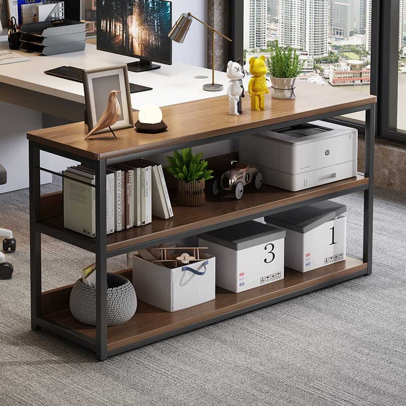 办公室落地多层j打印机置物架书架多功能展示架简易靠桌文件收纳