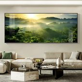 背景墙现代风景画沙发简约画森林卧室挂画日出客厅装 饰画床头东方
