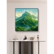 青山图玄关装 饰画现代简约客厅餐厅背景墙挂画有山无水靠山画壁画
