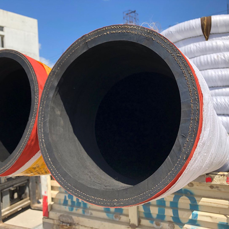 加强型橡胶钢丝缠绕管埋吸高压抽沙管耐磨负压吸水管耐油管耐热管