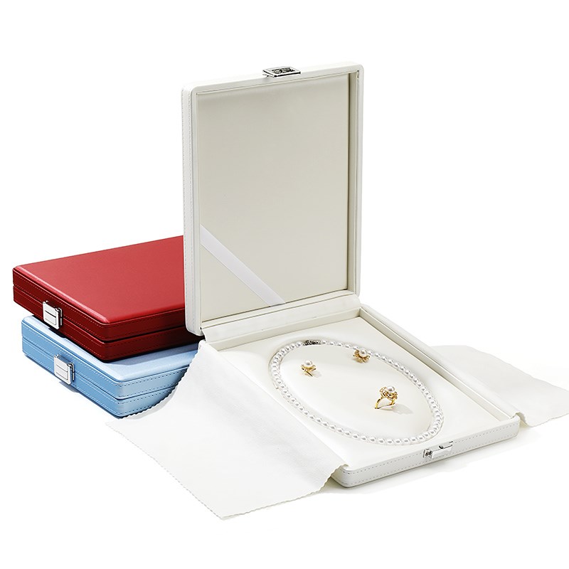 金蚂蚁珍珠项链首饰盒日系项链耳钉套装盒绒布珠宝首饰收纳盒