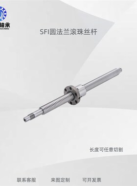 台湾I互换圆法兰精密滚珠丝杆SFI1605/1610/2005/2505螺母