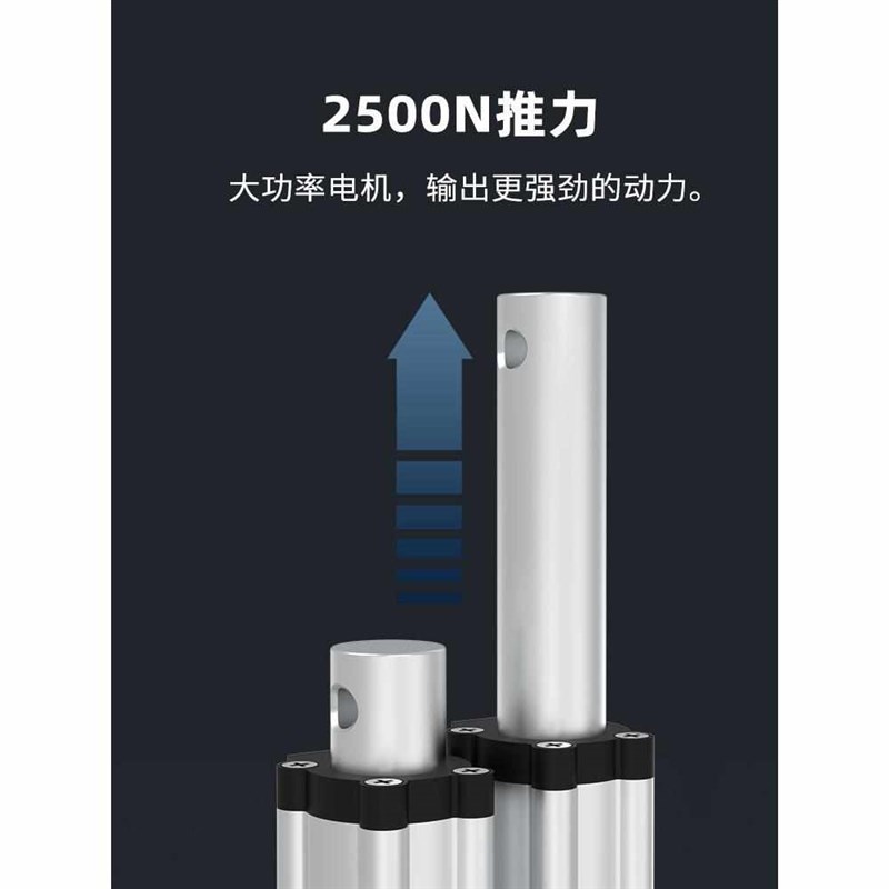 缸电机直线杆推力直m流往复业大电推杆24v伸缩升降器静音工新款电