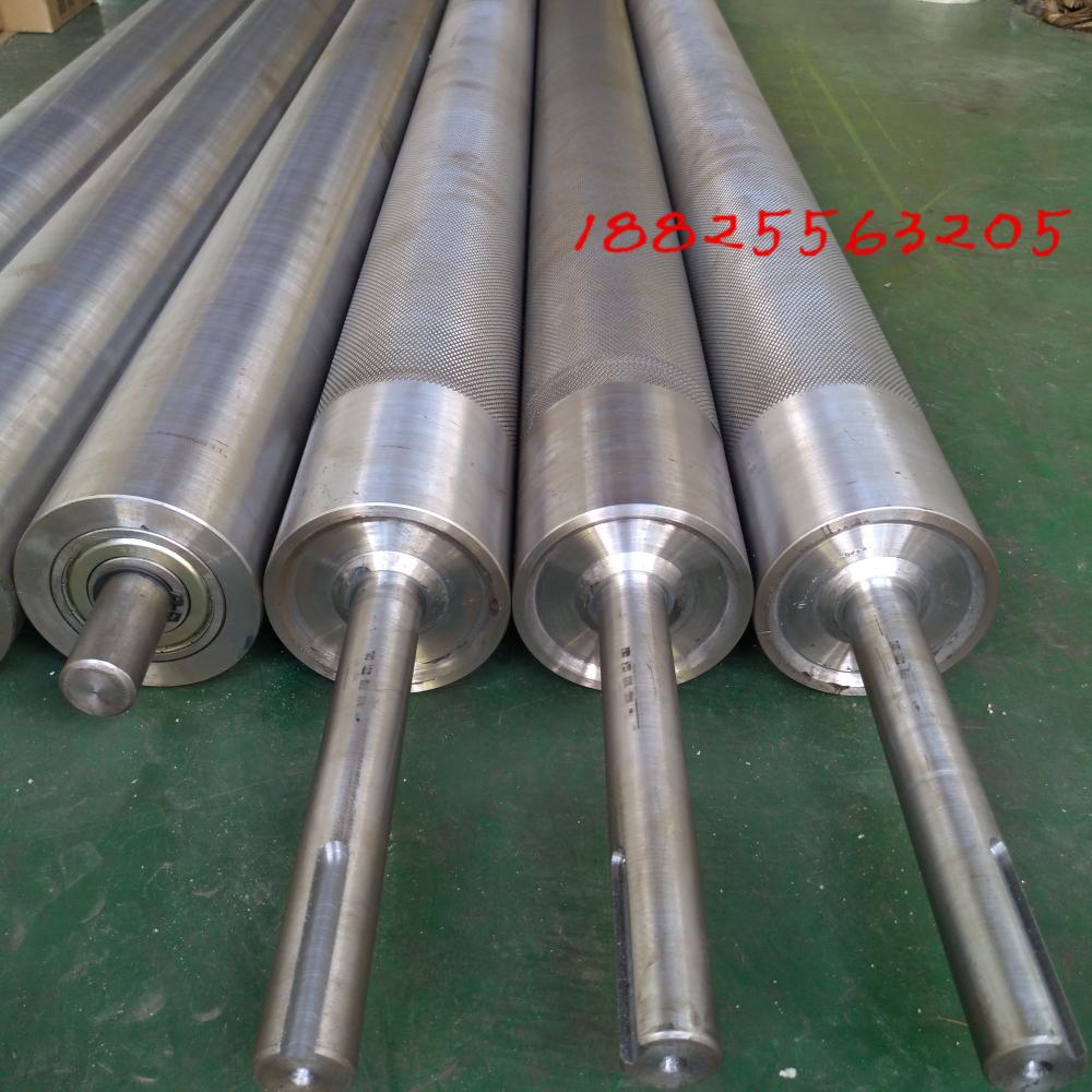 流水线滚筒主动从动动力滚轮不y锈钢镀锌镀铬输送带滚筒挡板车槽