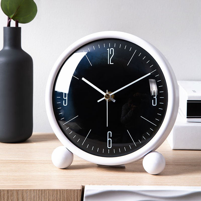 坐钟客厅家用时钟l钟表摆件台式桌面现代简约小座钟闹钟摆钟轻奢