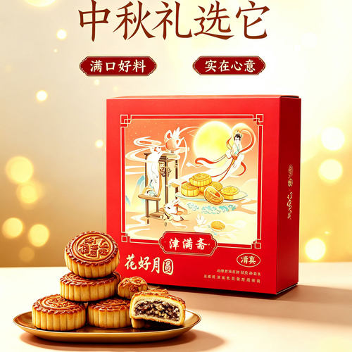 津满斋月饼礼盒中秋送礼