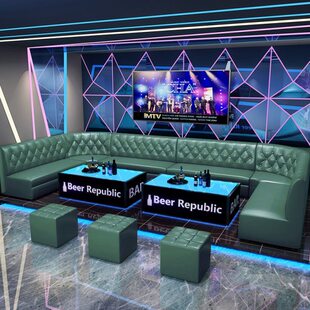 定制ktv沙发酒吧清吧包厢歌厅会所家庭ul型转角卡座桌凳茶几组合