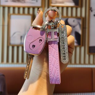 适用于本田七八代雅阁CRV奥德赛思域飞度锋范汽车直板钥匙包扣女