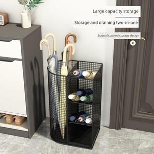 雨伞收纳架家用门口放雨伞置物架商用酒店大堂伞桶沥水架放伞神器