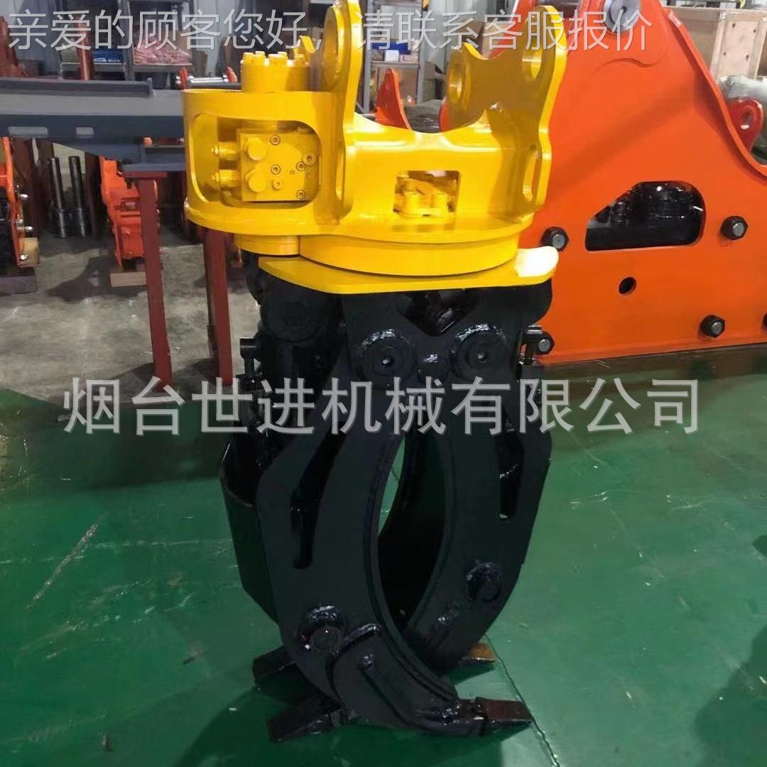 木机抓木器抓挖机属具QHT掘机液压抓木器夹木机机械式抓器抱挖抓