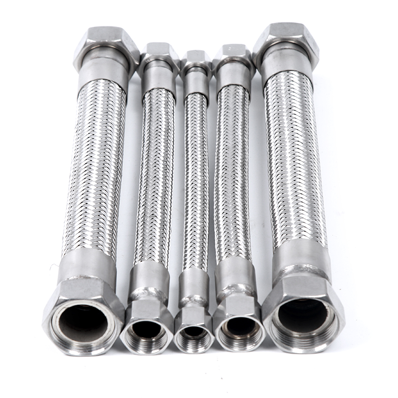 304不锈钢波纹管1寸DN25高温高压蒸汽工业金属软管钢丝编织网防爆