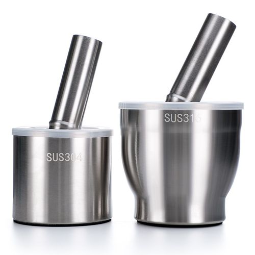 不锈钢研钵医用级316不锈钢捣蒜器家用研磨蒜泥器实验室器材