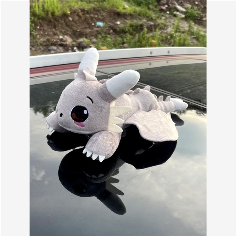 无牙仔头盔摆件j可爱个性装饰品配饰玩偶电动车摩托车翅膀可动外