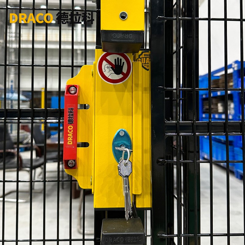 工业设备插销锁安全门锁车间仓库隔离网机器人护栏开关互锁围栏锁