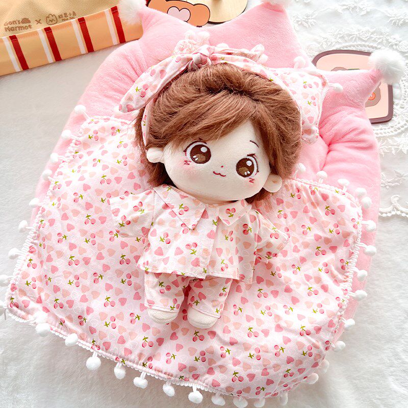 棉花娃娃床品娃床三件套娃衣睡衣床垫bjd床上用品娃Y屋家具超便宜