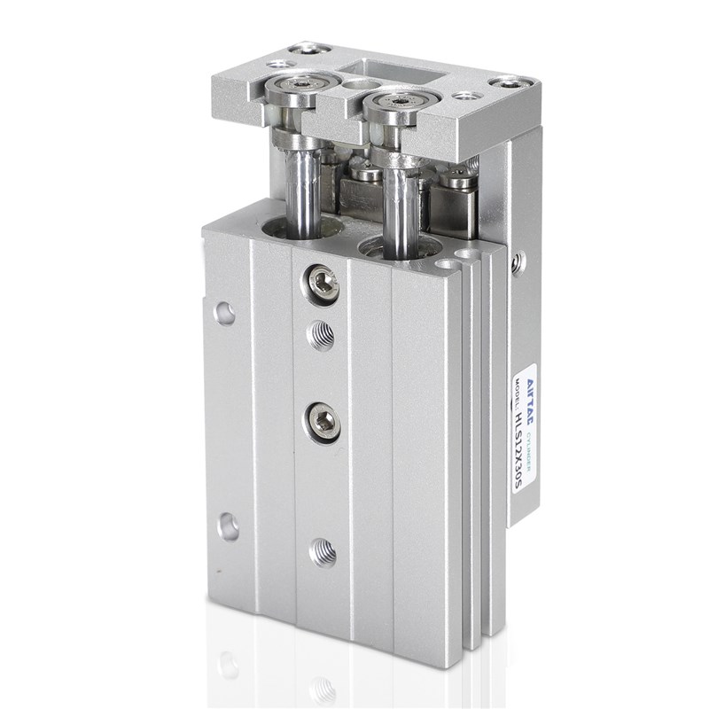 亚德客型HLQ滑台气缸HLS6X8X12X16X20X25X10X30X40X50X75S SAS SA