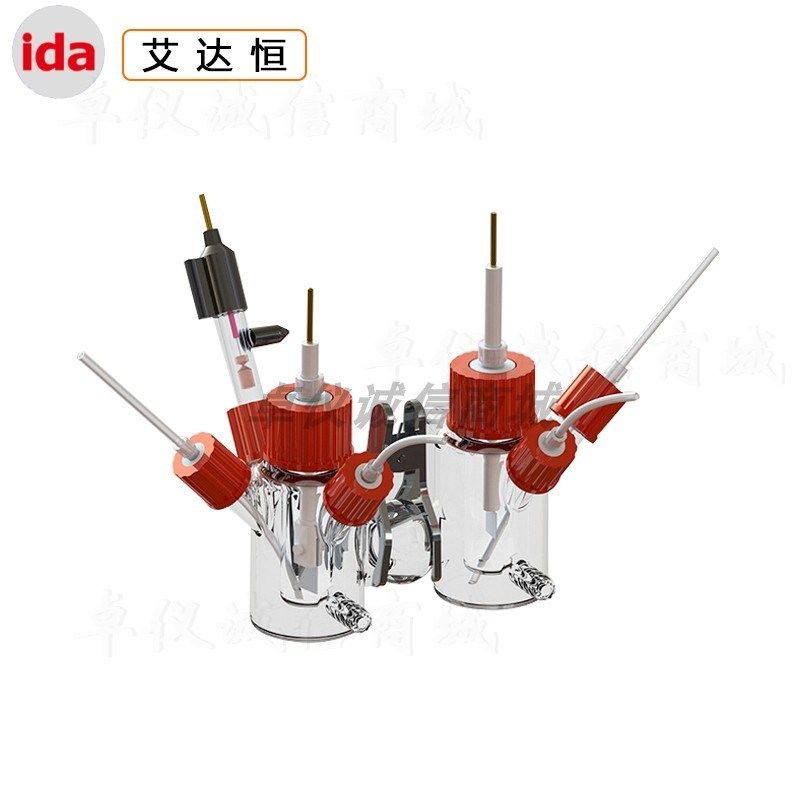 艾达恒晟CH2014-S可换膜H型电解池CH2015-S 单池容积10/50/100ml