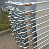 低温冷冻库 热氟除霜 冷库吊顶铝排蒸发器 25双翅