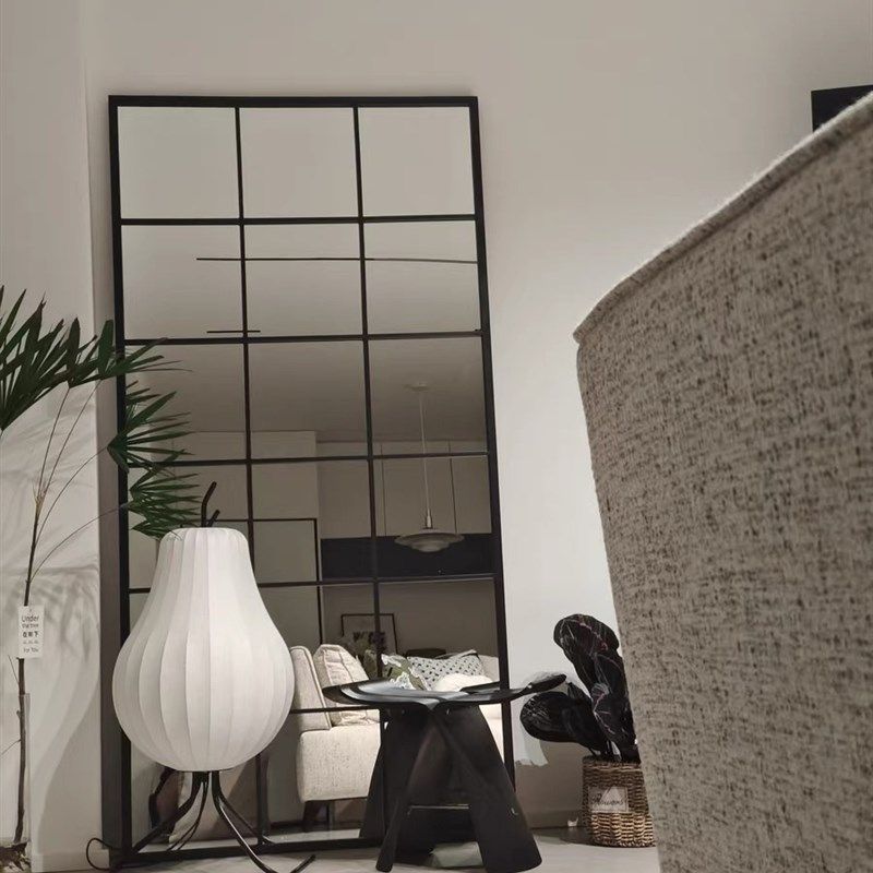 墙上装饰镜简约客厅壁挂贴墙全身镜落地穿衣镜子服装店试衣镜