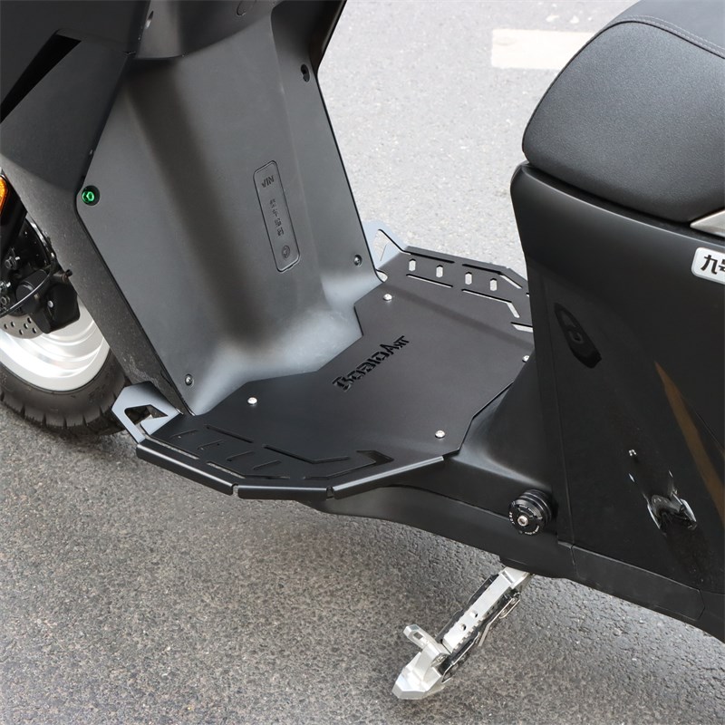适用于九号猎户座Dz110P电动车改装扩展加宽一体前脚踏板改装配件