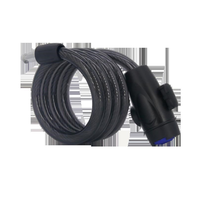 自行车锁山地车钢缆锁防盗加长加粗钢丝锁电动防盗骑行配件