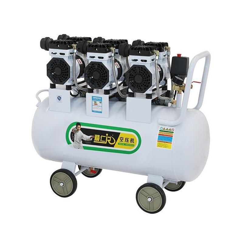 油片无滑低噪音空气压缩机木工装潢移动式科研移动气动活塞空压机