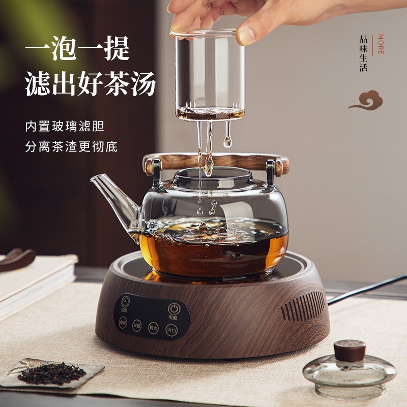 玻璃煮茶壶2025新款提梁壶电陶炉煮茶器家用明火烧水壶泡茶