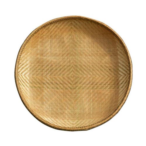 竹筛子圆簸箕家用舞蹈道具竹扁竹子筐竹编织有孔筲箕竹匾米筛箩筐