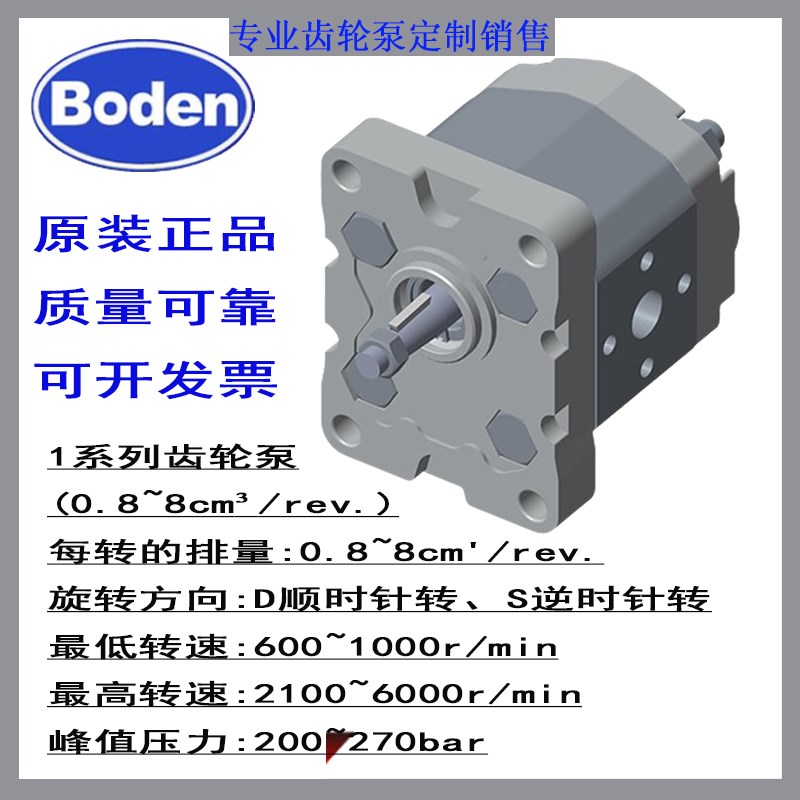 博顿Boden齿轮泵BKP1Q0S4.8G0L1-B BKP1Q0S5.8G0L1-B BKP1Q0S7.0