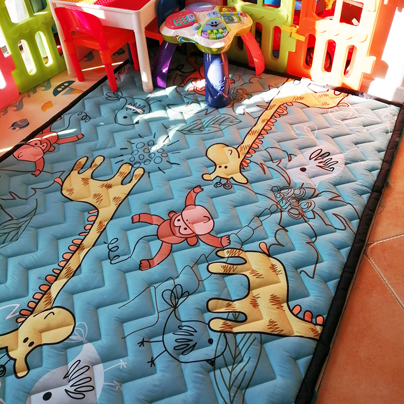 加厚宝宝爬行垫防滑无味儿童地垫游戏毯可折叠客厅婴儿爬爬垫