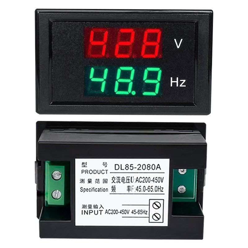 数字电压表频率计220V 380V 50HZ发电机数显高精度仪表DL86-2080A